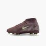 Nike Jr Superfly 10 Club Km Fg/Mg - plum eclipse/metallic silver