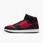 Nike Jordan Court Connect Mid - black/black-gym red-white