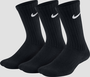 Nike Y Nk Evryday Cush Crew 3Pr-108 - black/white