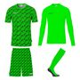 Uhlsport Progressive Torwart Set - fluo gr�n/schwarz