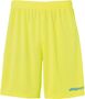 Uhlsport CENTER II SHORTS OHNE INNENSLIP - fluo gelb/radar blau