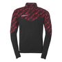 Uhlsport Progressive 28 1/4 Zip Top - schwarz/rot
