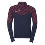 Uhlsport Progressive 28 1/4 Zip Top - marine/rot