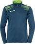 Uhlsport GOAL 1/4 ZIP TOP - petrol/flash gr�n 