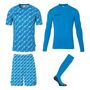 Uhlsport Progressive Torwart Set - cyan/wei�
