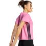 adidas We 3S Crew Tee - sttrbl/black