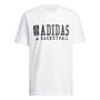 adidas Adi Bb Gfx Tee - white/black
