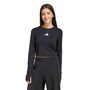 adidas Jg Tf Crop Ls - black/white