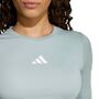 adidas Jg Tf Crop Ls - wosa/white