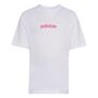 adidas Lk Lin Tee 160 - white/pnkfus