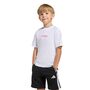 adidas Lk Lin Tee 160 - white/pnkfus