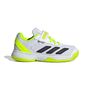 adidas Courtflash K Comfort Closure - ftwwht/cblack/luclem