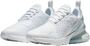 Nike Nike Air Max 270 Big Kids Shoes - white/white-metallic silver