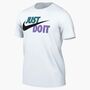 Nike Nike Sportswear Jdi MenS T-Shirt - white/spirit teal/atomic violet/bla