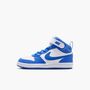 Nike Nike Court Borough Mid 2 Little Kid - white/blue crystal-blue crystal-whi