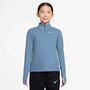 Nike Nike Girls Dri-Fit Long-Sleeve 1/4 - work blue/white