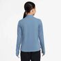Nike Nike Girls Dri-Fit Long-Sleeve 1/4 - work blue/white