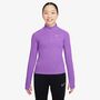 Nike Nike Girls Dri-Fit Long-Sleeve 1/4 - bright violet/white