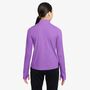 Nike Nike Girls Dri-Fit Long-Sleeve 1/4 - bright violet/white