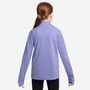 Nike Nike Girls Dri-Fit Long-Sleeve 1/4 - light thistle/white