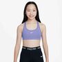 Nike Nike Swoosh Girls Sports Bra - light thistle/white