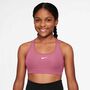 Nike Nike Swoosh Girls Sports Bra - peony/white