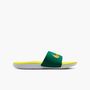 Nike Nike Kawa Little/Big Kids Slides - malachite/metallic gold-sonic yello