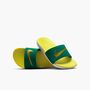 Nike Nike Kawa Little/Big Kids Slides - malachite/metallic gold-sonic yello