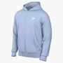 Nike Nike Club MenS Full-Zip Fleece Hoo - hydrogen blue/hydrogen blue/white