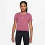Nike G Nsw Tee Ss Slim Mod Crop - peony