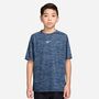 Nike Nike Multi Big Kids Dri-Fit Short- - midnight navy/work blue/htr/white
