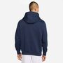 Nike Ent M Nsw Club Hoodie Po Bb - midnight navy/white