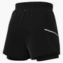 Nike Nike Miler MenS Dri-Fit 5 2-In-1 - black/black/reflective silv