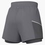 Nike Nike Miler MenS Dri-Fit 5 2-In-1 - smoke grey/smoke grey/reflective si