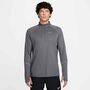 Nike Nike Miler MenS Dri-Fit Uv Long-Sl - smoke grey/reflective silv