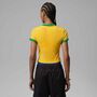 Nike W J Ss Retro Gfx Crew P6 - varsity maize/lucky green