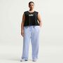 Nike W Nsw Phnx Flc Hr Pant Wide 2 - hydrogen blue/sail