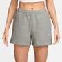 Nike W Nk Stdo Flc Mr Std 4In Shrt - dk grey heather/sail