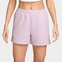 Nike W Nk Stdo Flc Mr Std 4In Shrt - bleached lilac/sail