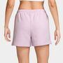 Nike W Nk Stdo Flc Mr Std 4In Shrt - bleached lilac/sail