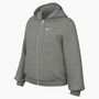 Nike W Nk Stdo Flc Std Fz Hdy - dk grey heather/sail