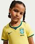 Nike Brazil 2025/26 Stadium Home Little - canary/light menta/geode teal