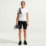 Nike W Nk One Fitted Ss Top - white/black