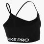 Nike W Np Df Smls Ls Bra Wt - black/white