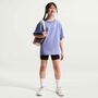 Nike K Nsw Tee Os Emb Futura Lbr - light thistle