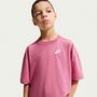 Nike K Nsw Tee Os Emb Futura Lbr - peony
