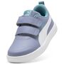 Puma Courtflex V3 V PS - Gray Sky-PUMA White-Baltic Sea Blue