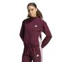 adidas We 3S Woven Jacke - maroon/white