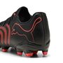 Puma FUTURE 9 PLAY FG/AG - PUMA Black-Glowing Red-Strong Gray