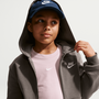 Nike K Nsw Club Flc Hd Fz Ls Lbr - cave stone/white